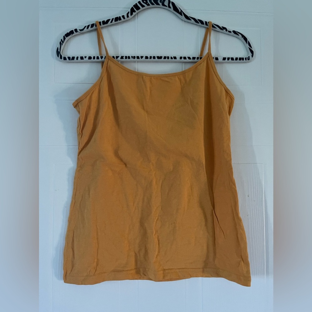 (Free add on) George Fitted Yellow Tank Top Large